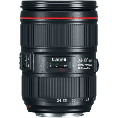 EF24-105mm F4L IS II USM Zoom Lens for Canon EOS DSLR Cameras - Black