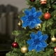 thumbnail image 4 of Adornos navideños, 1 pieza de decoración para árbol de Navidad, flores de imitación de tela, flores de imitación para bodas, fiestas, salones y otras decoraciones, regalos navideños, decoraciones de p, 4 of 6