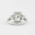 thumbnail image 2 of 4.59 CT Radiant Cut Colorless Moissanite Engagement Ring, Three Stone Wedding Ring With Side Trapezoid Cut Proposal Anniversary Gift Ring, 2 of 5