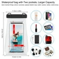 thumbnail image 2 of JOELY 2 Pack Large Capacity Waterproof Phone Pouch Floating, Waterproof Bag Case for iPhone 15 14 Pro Max 13 12 11 X XR 8 Plus Samsung Up to 6.9'', IPX8 Dry Bag for Boating Swimming Kayaking, 2 of 8
