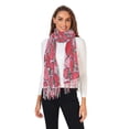 thumbnail image 2 of FORMRS Womens Scarf Winter Soft Long Big Warm Shawls Wrap Tassel Scarves, Sweet Strawberry, 2 of 9