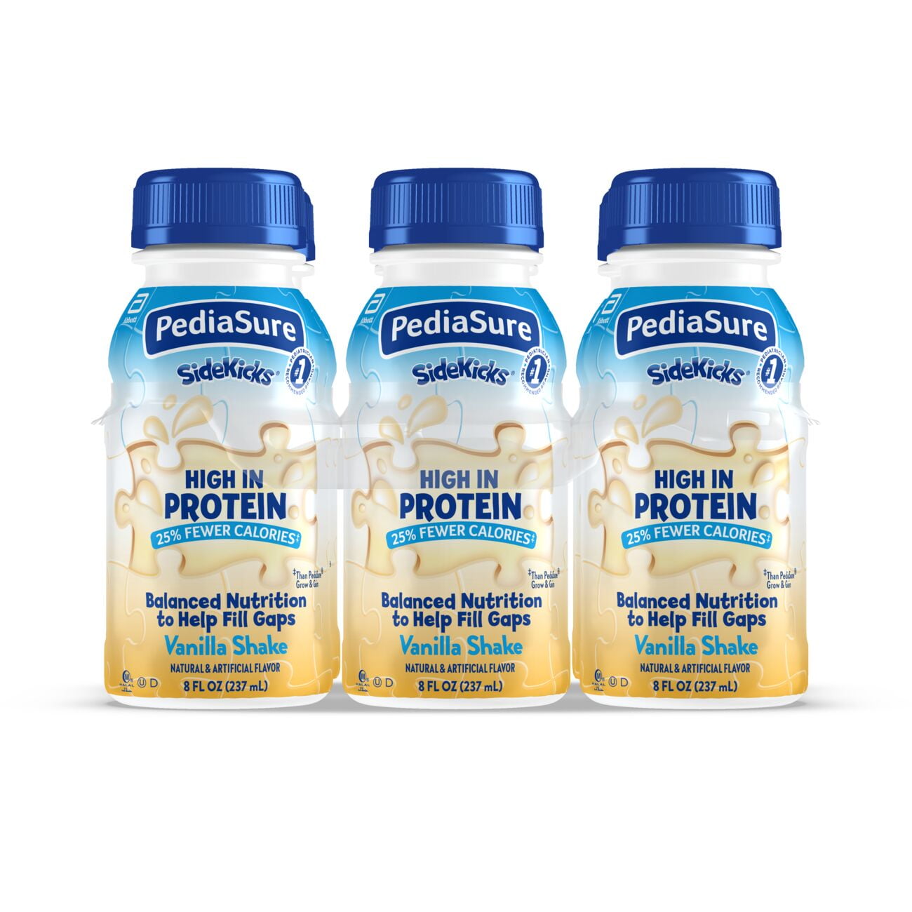 PediaSure SideKicks, 6 Shakes, Kids Protein Shake to Help Kids Grow, Vanilla, 8 fl oz