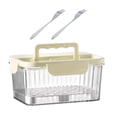 thumbnail image 4 of GROWTH TANK Fruit Lunch Box Multifunction Food Lunch Container for Office Camping Picnic White 1600ml, 4 of 9