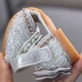 thumbnail image 4 of LUOGENLI Slippers Girls Slippers Size 12T Girls Dress Shoes Cute Bow Mary Jane Shoes Ballerina with Satin Ankle Tie for Wedding Birthday Party Girls Slippers Size 10-11 Silver 27, 4 of 6
