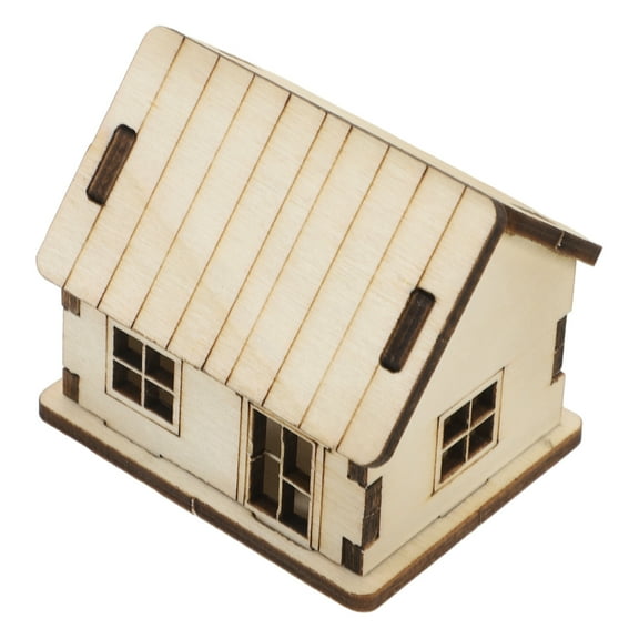 WORGEOUS Diy Miniature House Kits Tiny 3d Wooden House Model Assembly Rustic Mini House Building Kit For Home Decor And Craft Projects