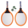 thumbnail image 1 of 1 Pair Children's Tennis Racket Kids Palying Badminton Oval Rackets Game Props for Kindergarten Primary School Outdoor Sports (Orange), 1 of 5