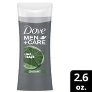 Dove Men+Care Men 0% Aluminum Lime + Sage 48H Deodorant 2.6 oz
