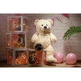 thumbnail image 3 of Peluche con forma de oso de peluche HollyHome, 36 pulgadas, color beige, 3 of 9