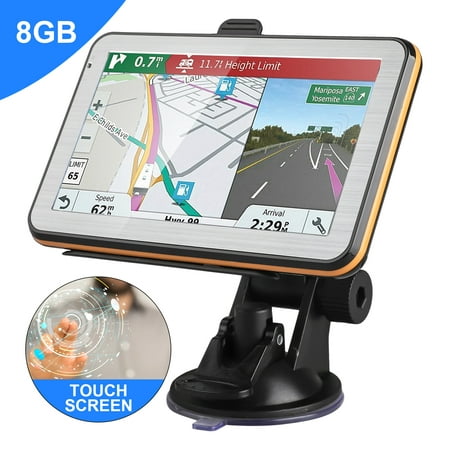 GPS Navigation for Car, EEEkit 5 inches 8G Lifetime Map Update Spoken Turn-to-Turn Navigation System for Cars, Vehicle GPS Navigator,2D/3D View Map