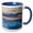 Blue/White, variant on 3drose, Glacial Ice in Surf Along Diamond Beach, Kalfafellsstadur, Iceland., 11oz Two-tone Red Mug