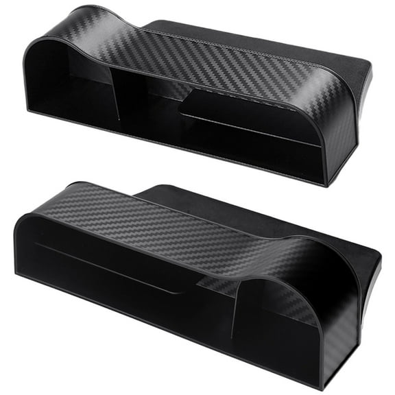 2 Pcs Vehicle-mounted Storage Box between Car Seat Gap Filler Cars Black Boxes and Console Front Organizer