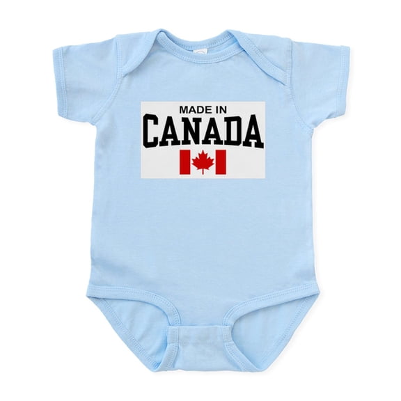 CafePress - Made In Canada Infant Bodysuit - Baby Light Bodysuit, Size Newborn - 24 Months