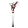 thumbnail image 4 of 0.16 ct Brilliant Round Cut Natural Garnet 18K White Gold Stackable Band SZ 8.5, 4 of 6