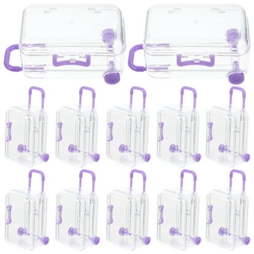 12pcs Mini Suitcase Favor Box Travel Mini Suitcases Boxes Candy Boxes Gift Boxes