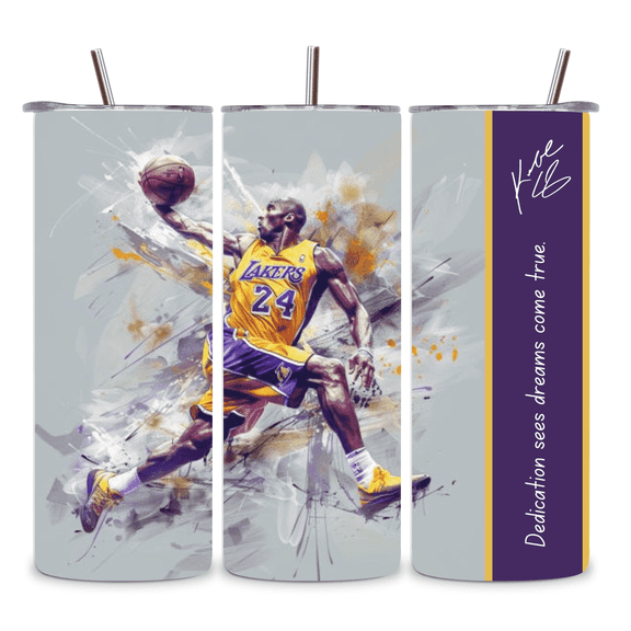Alpha Printing 20oz Stainless-Steel Tumblers-Basketball Legend Design