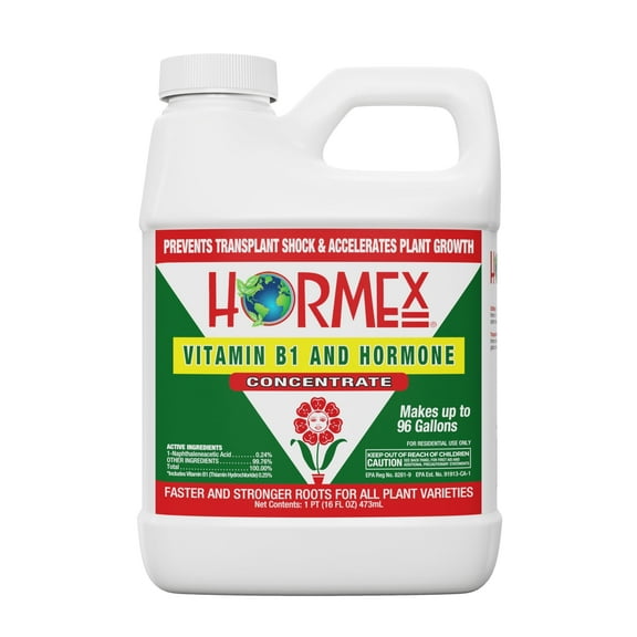 Hormex Vitamin B1 Rooting Hormone – Root Stimulator for Fast Root Growth & Stronger Plants – 16oz