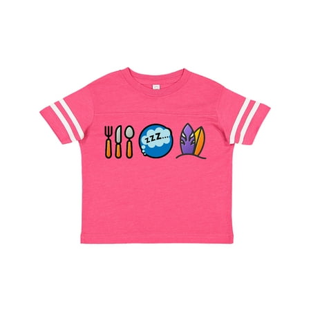 

Inktastic Surfing Eat Sleep Surf Gift Toddler Boy or Toddler Girl T-Shirt