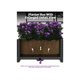 thumbnail image 4 of 3-piece plastic plant box con metal trellis - outdoor raised garden cama para climbing plants, privacy screen para patio, balcony y backyard - 79x17x72 pulgada, 4 of 7