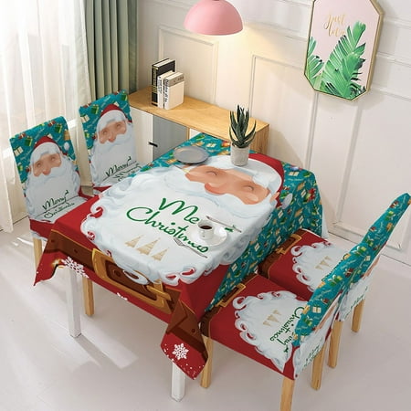 

Table Cloth Christmas Tablecloth Print Rectangle Table Cover Set Holiday Party Home Decor