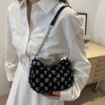 thumbnail image 5 of Willtoo Quilted Denim Shoulder Bag for Women Star Pattern Clutch Hobo Bag Small Tote Handbag with Zipper Closure, 5 of 5