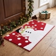 thumbnail image 6 of Cute Snowman Christmas Bath mat for Bathroom Decorations Non Slip, Fluffy Absorbent Microfiber Red Colorful Xmas Cheer Holiday Festive Bathroom Mat Washable, Winter Themed Snow Bath Rug,16x24 Inch, 6 of 7