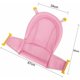 thumbnail image 4 of Alfombrilla de baño para bebé recién nacido, cojín de bañera plegable, soporte antideslizante, asiento de baño, tumbona, hamaca de baño para bebé, asiento de bañera de malla ajustable y cómodo para ni, 4 of 5