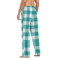 thumbnail image 6 of Top-kevin Buffalo Plaid Check Blue Green Pajama Pants Mens Lounge Pants Casual Men Pajama Bottoms, 6 of 13