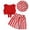 Girls Summer Outfits-Red, variant on TOWED22 Toddler Girls Summer Outfits 2Pcs Clothes Sleeveless Heart & Star Print Cami and Ruffle Shorts Baby Girl Set 2-10Y(Red,12-18 M)