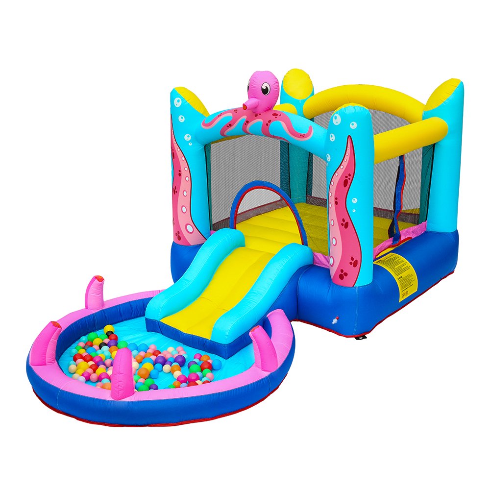 Zimtown Safe Inflatable Bounce House Kids Water Slide Jumper Castle