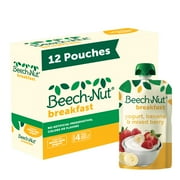 BEECH-NUT NUTRITION Beech-Nut Breakfast Stage 4 Toddler Food, Yogurt Banana & Berry, 3.5 oz (12 Pack)