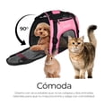 thumbnail image 4 of Mochila Transportadora Bolsa Mascota Perro Gato Viaje Chica Modelo Rosa, 4 of 4
