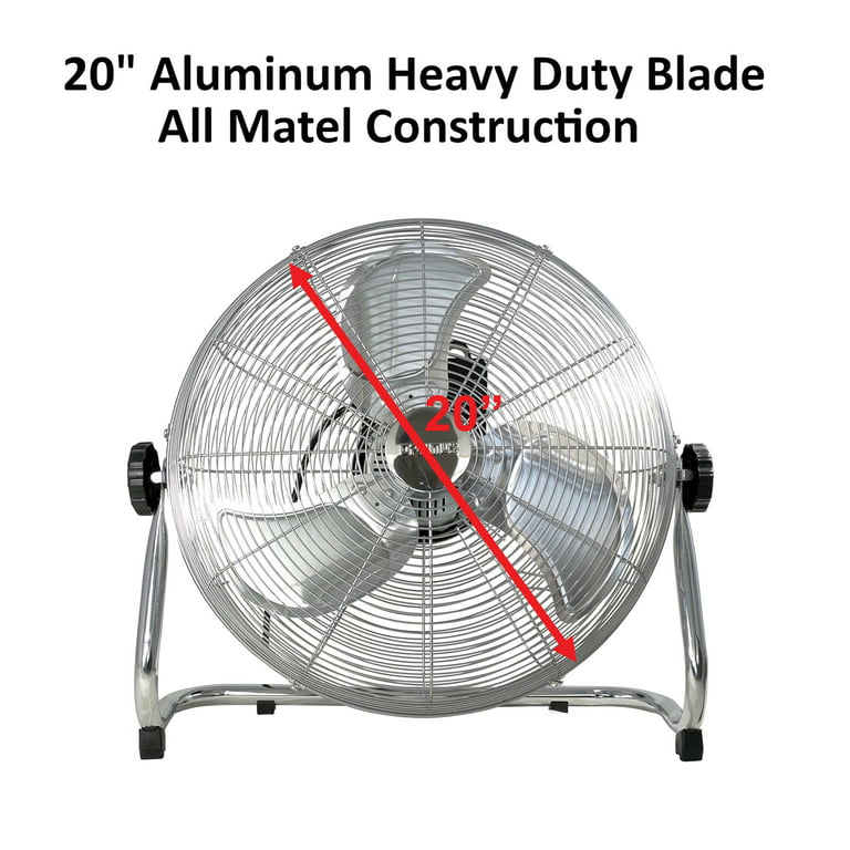 Optimus 20 inch Industrial Grade High Velocity Fan - Painted Grill
