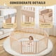 thumbnail image 2 of Parque infantil plegable de madera Gewitt para bebés y niños pequeños, 2 of 7