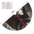thumbnail image 3 of Cauagu 48" Christmas Tree Skirt Ruins Tiger Warrior Pattern Christmas Tree Decorations Tree Mat for Xmas Decorations Occasion Holiday Home Decor -48", 3 of 7