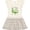 Natural with Stripes, variant on Inktastic Praying Mantis Clearly Up to Something Girls Toddler Dress