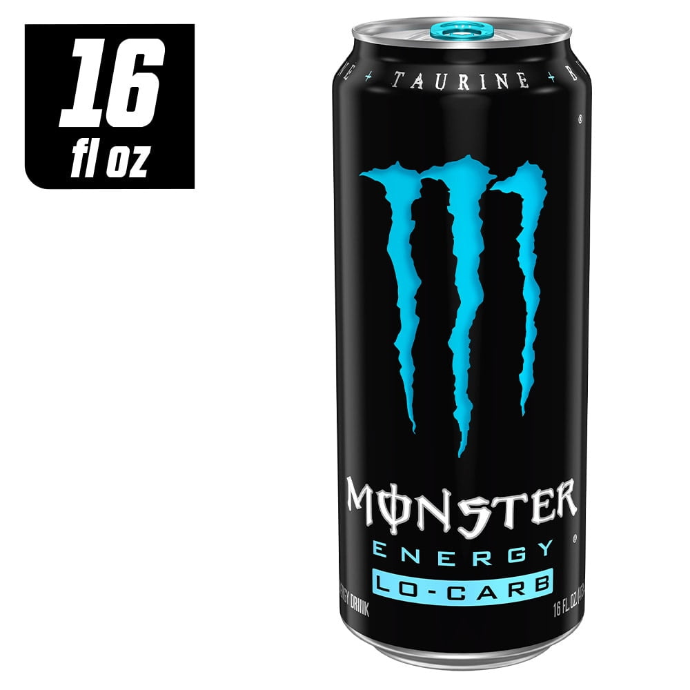 Monster Locarb Energy Drink Can 16 fl oz - 3 count