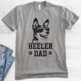 thumbnail image 2 of Heeler Dad, Unisex Men's Shirt, Australian Cattle Dog, Heeler Owner, Funny Dog Dad Gift, Dark Heather Gray, 3X-Large, 2 of 6