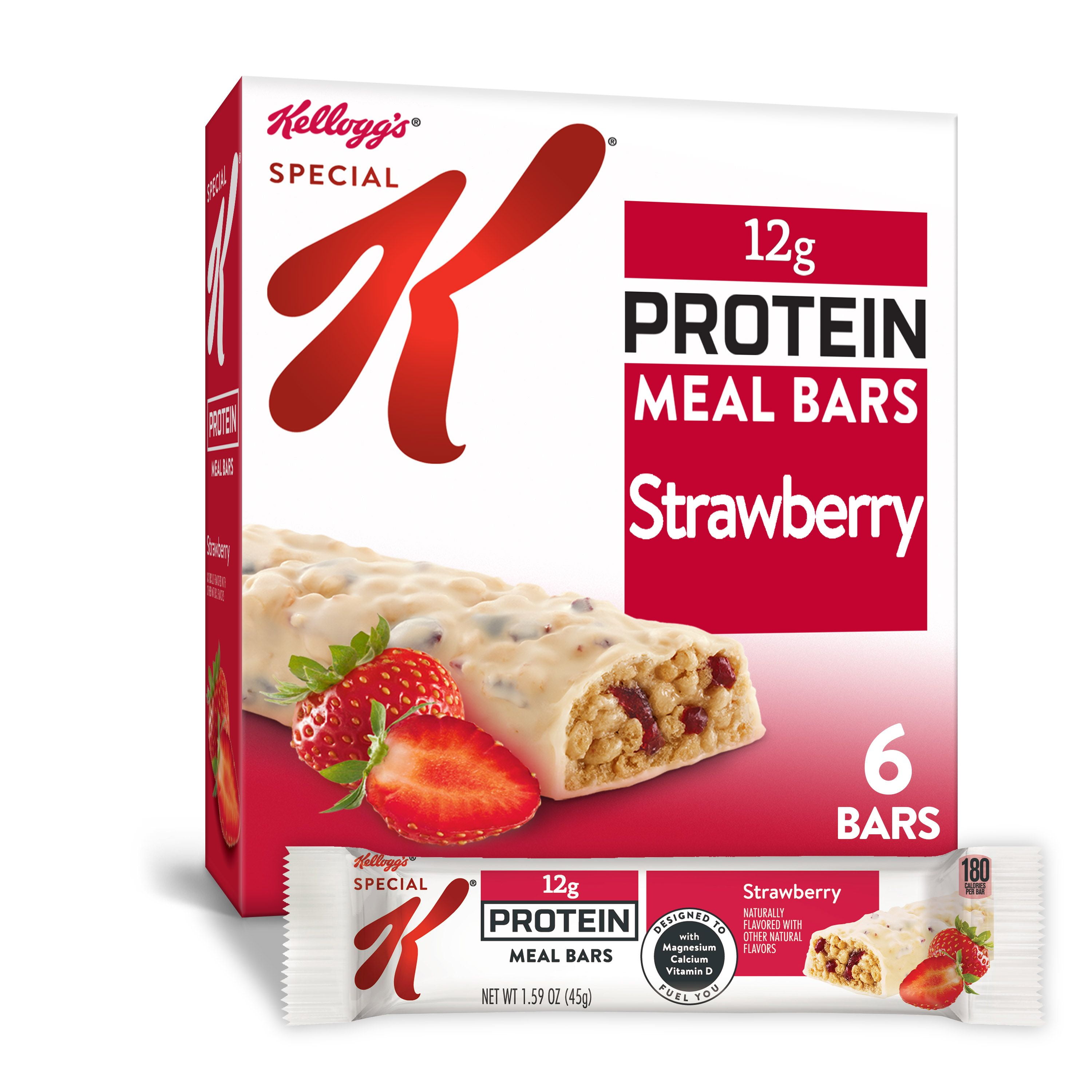 Kellogg's Special K Protein Meal Bars, Strawberry, 6ct 9.5oz Walmart
