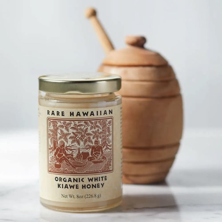 Rare Hawaiian Honey, Organic White Kiawe Honey, 8-Ounce - Walmart.com