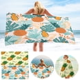 thumbnail image 7 of Guanhe Kids Bath Towel for Swimming Quick Dry Strong Absorbent Cute Fruit Print Cape Bathrobe for Beach Seaside(30x60 Inch), 7 of 7