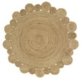 thumbnail image 2 of JONATHAN Y ANSA 8' Round Area Rug, Eden Jute Hippie Circle - Natural, RNF102A-8R, 2 of 8