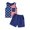 Flag Star Striped Blue, variant on Okbabeha Toddler Boy 4th of July Outfit Letter Embroidery Short Sleeve Tops with StarStripe Shorts Fourth of July Clothes