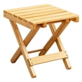 thumbnail image 1 of LEEYNEER Wooden Folding Table Portable Small Foldable Side Coffee Outdoor, 1 of 8