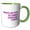 Green/White, variant on 3drose, Practice Safe Texts Use Commas and Never Miss a Period Pink, 11oz Magic Transforming Mug
