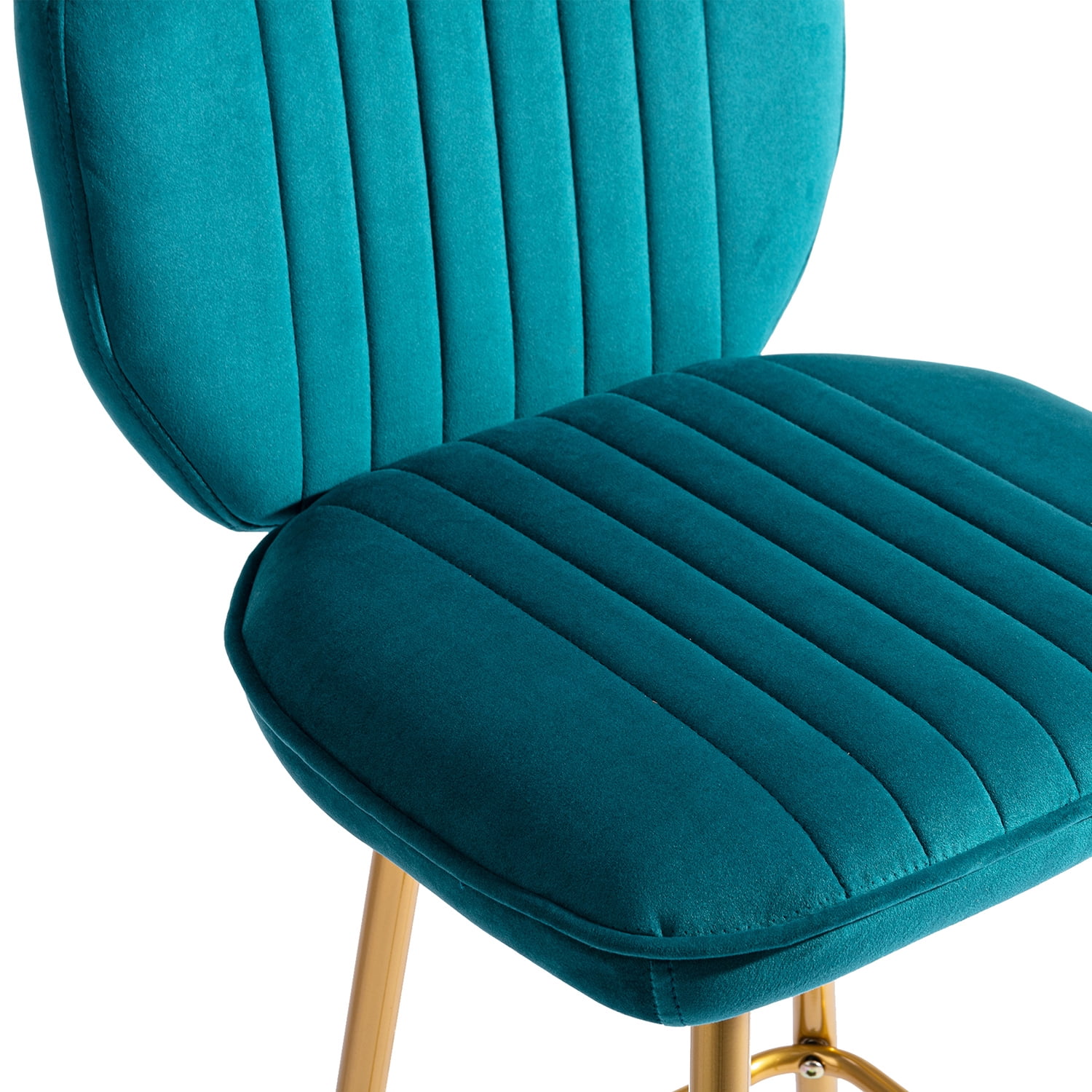 Kepooman Modern Design Bar Stools Set of 1 with Back for Bar Counter, Blue - Green Kepooman Modern Design Bar Stools Set of 1 with Back for Bar Counter, Blue - Green