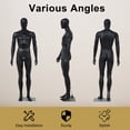 thumbnail image 5 of Kinbor 72.8Inch Full Body Male Mannequin, Dress Form Adjustable with Detachable Metal Stand for Retail Clothing Shops, 5 of 7