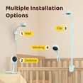 thumbnail image 6 of NETVUE Peekababy Baby Camera Monitor, Wireless Baby Monitor with Camera & Audio, 4-in-1 Crib Mount, Smart App, Sleep Analysis & Two-Way Talk, 6 of 6
