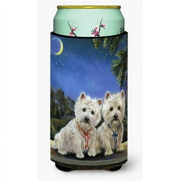 Westie Moonlight Stroll Tall Boy Hugger