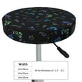 thumbnail image 2 of Uemuo Gamepads Pattern Round Bar Stool Seat Covers Washable Stool Cushion Slipcover Elastic Bar Chair Covers-13 inch, 2 of 7