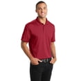 thumbnail image 4 of Port Authority Diamond Jacquard Polo-L (Rich Red), 4 of 6